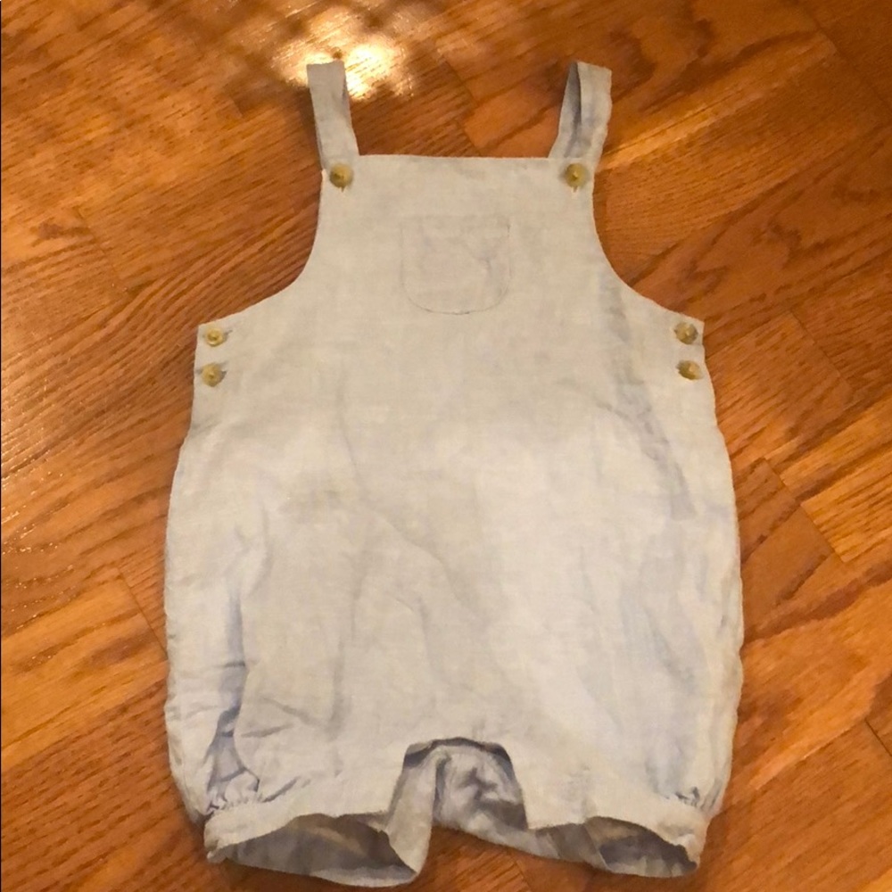 6-12 month linen romper!!